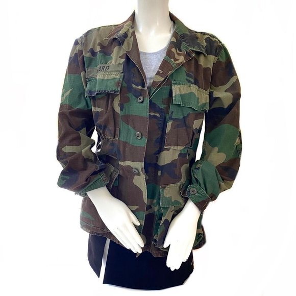 Goosudu Camouflage Punk Tie Side Hooded Gilet